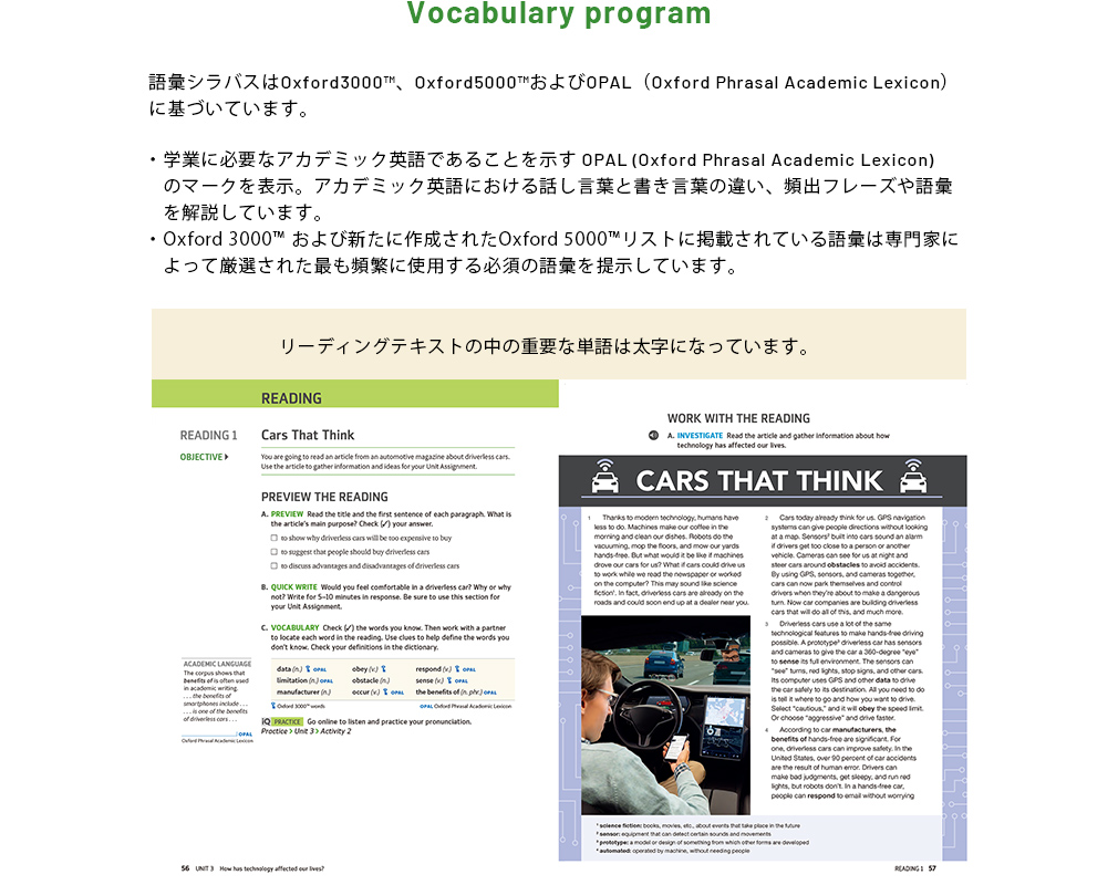 Vocabulary program