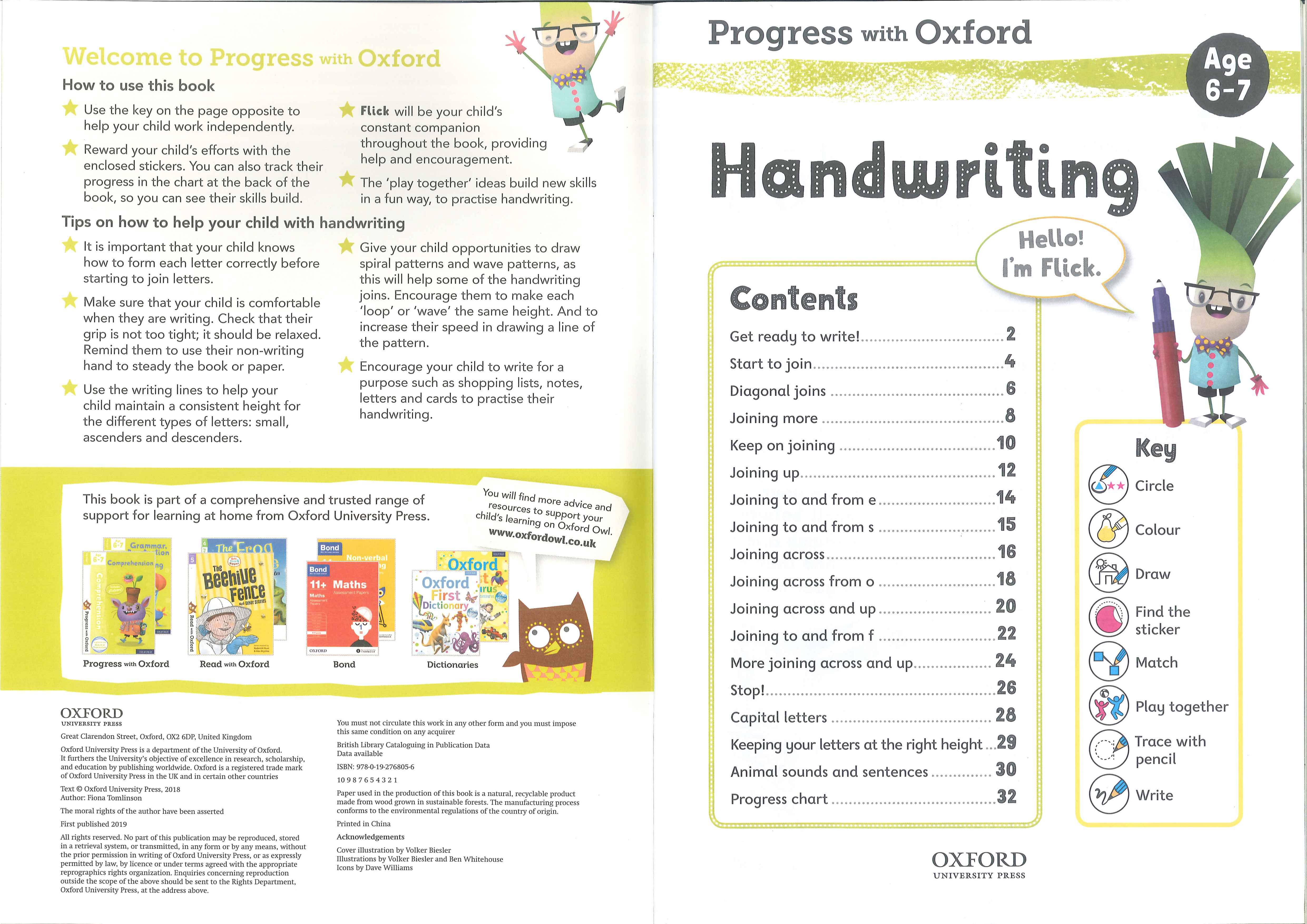 Progress with Oxford: English : Handwriting Age 6-7