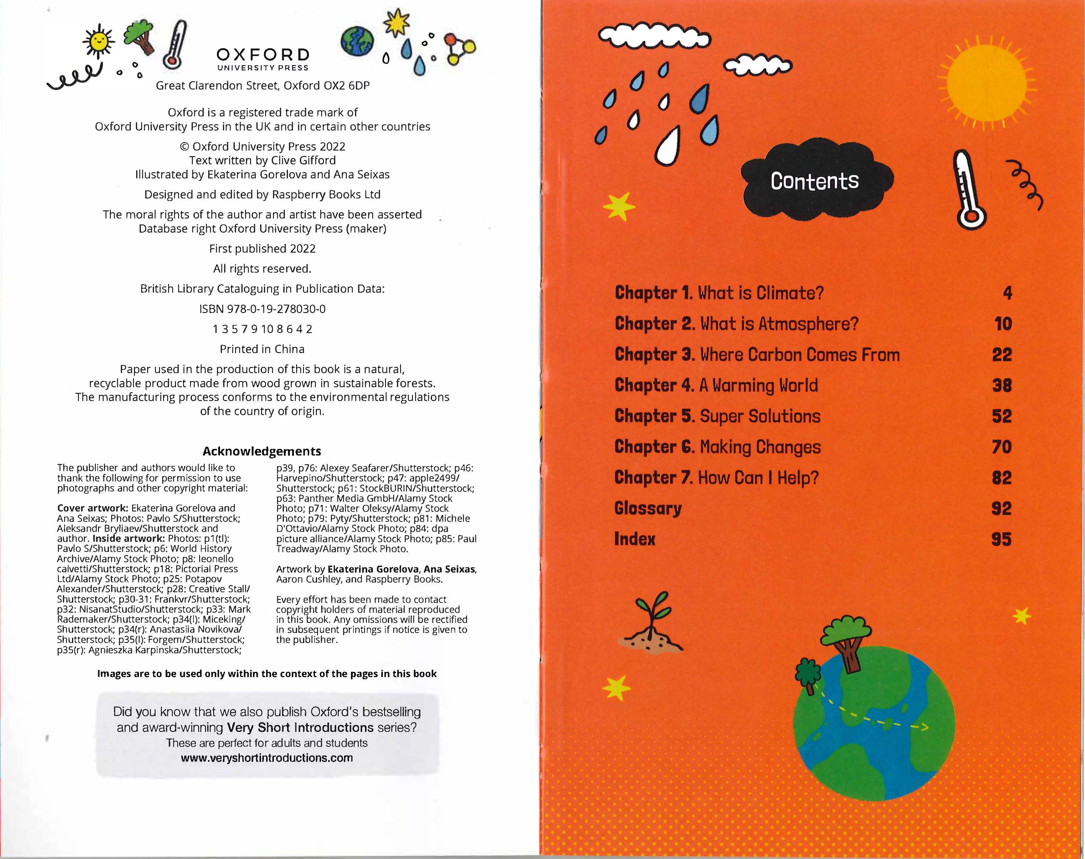 Very Short Introductions for Curious Young Minds: The Causes and Impact of Climate Change