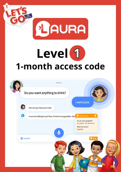 Let's Go with LAURA: Level 1: 1-month access code