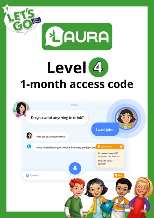 Let's Go with LAURA: Level 4: 1-month access code