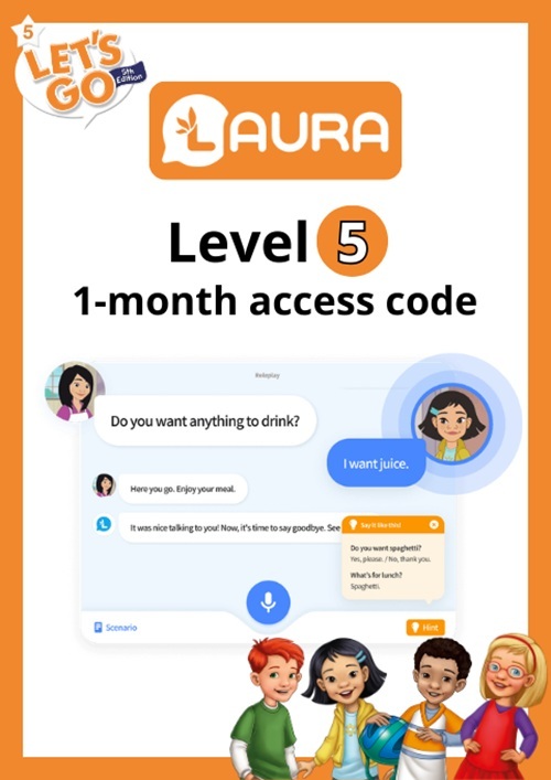 Let's Go with LAURA: Level 5: 1-month access code