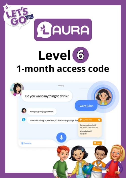 Let's Go with LAURA: Level 6: 1-month access code