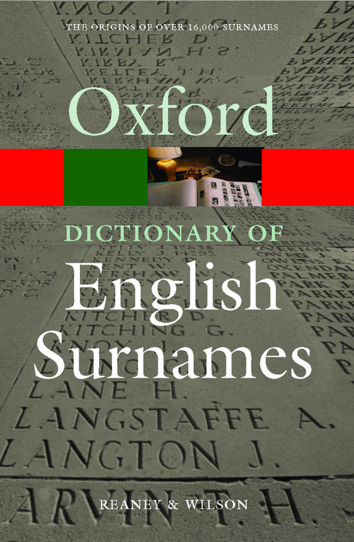 A Dictionary of English Surnames (3rd edition)