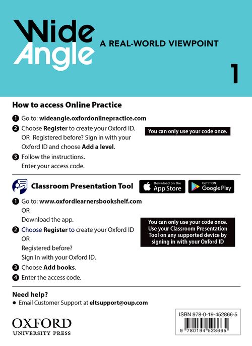 Wide Angle: Level 1: Teacher's Access Card Pack