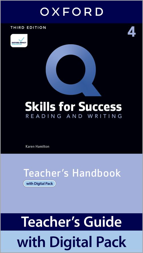 Q: Skills for Success 3rd Edition: Level 4: Reading & Writing Teacher's Guide Pack