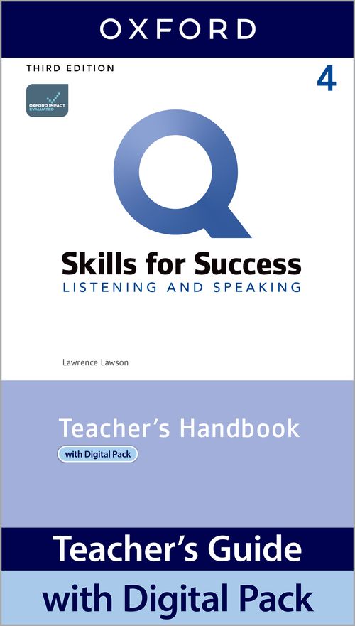 Q: Skills for Success 3rd Edition: Level 4: Listening & Speaking Teacher's Guide Pack