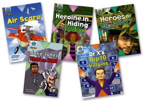 Project X Origins Stage 11 (5 readers + teaching notes) Heroes and Villains Pack