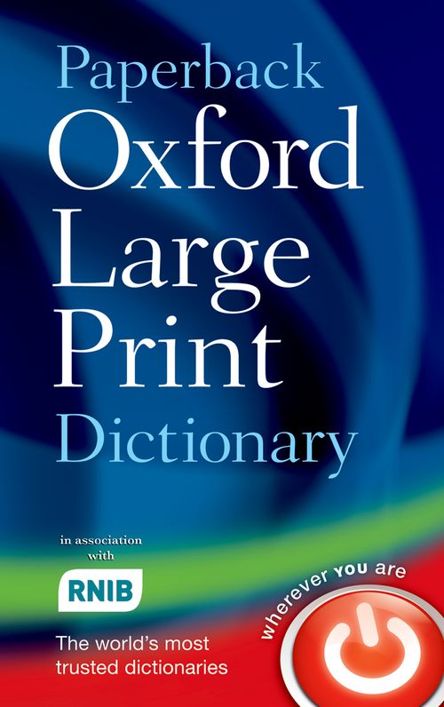 Paperback Oxford Large Print Dictionary (2nd edition)