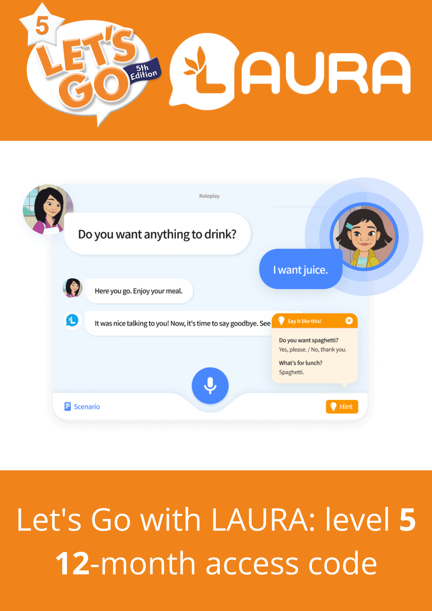 Let's Go with LAURA: Level 5:  12 month access code
