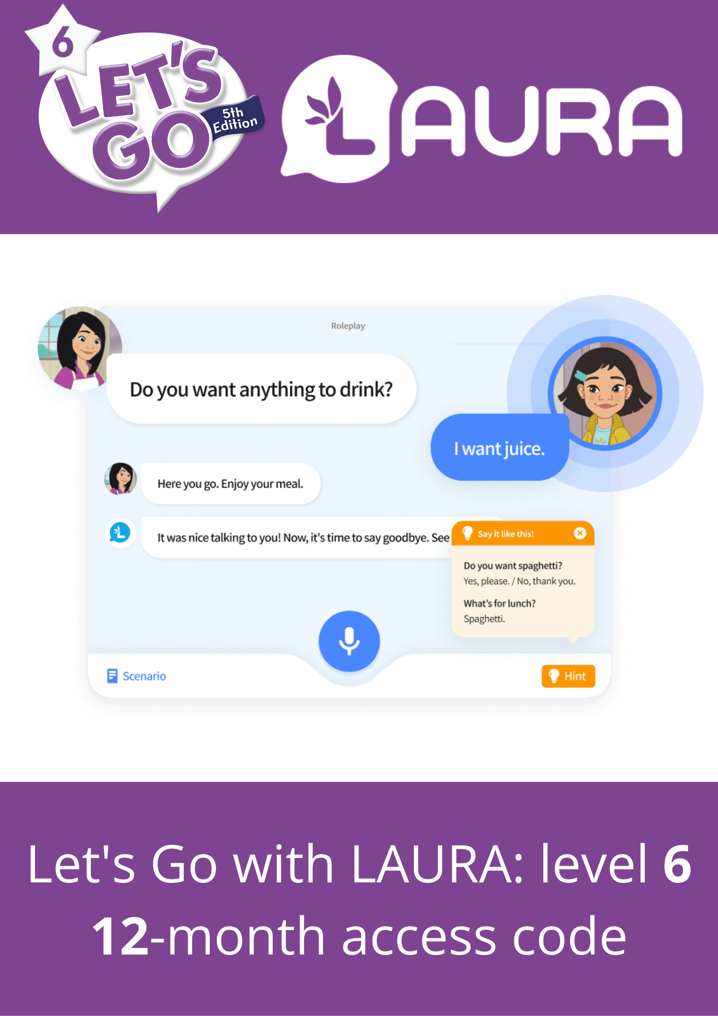 Let's Go with LAURA: Level 6:  12 month access code