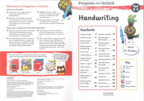 Progress with Oxford: English : Handwriting age 5-6 