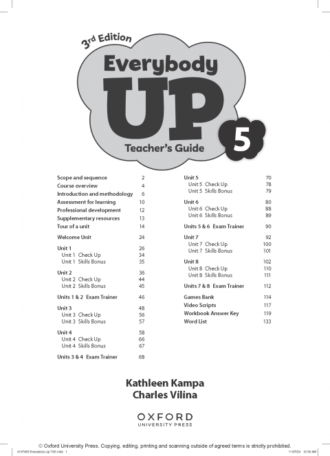 Everybody Up 3rd Edition: Level 5: Teacher's Guide with Digital Pack
