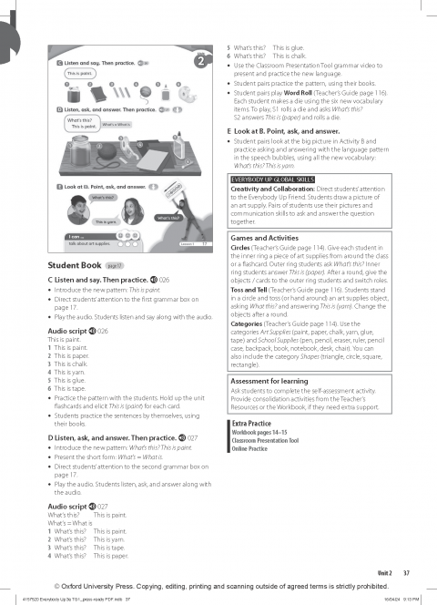 Everybody Up 3rd Edition: Level 1: Teacher's Guide with Digital Pack