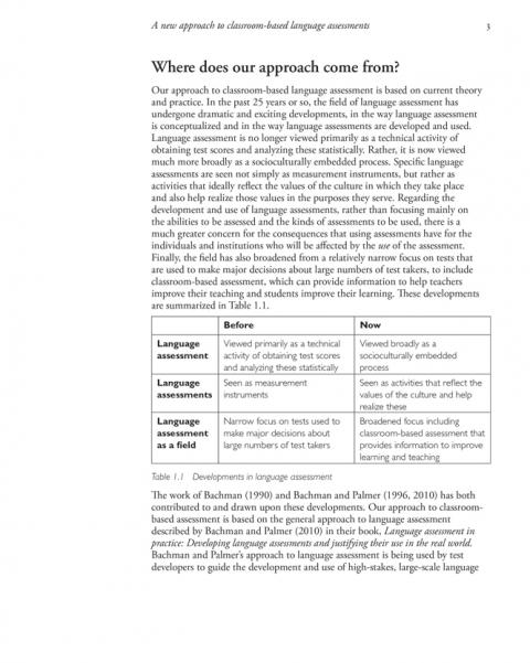 Language Assessment for Classroom Teachers | Oxford University Press