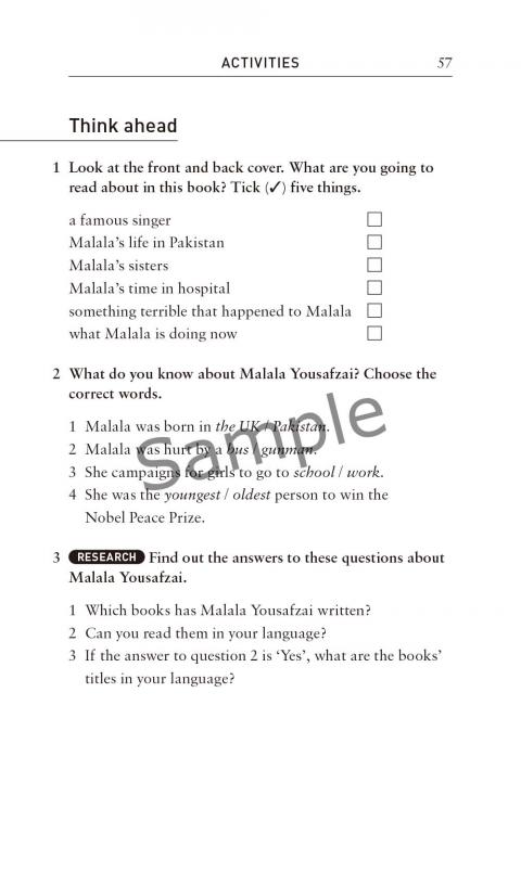 Oxford Bookworms Library Factfiles Level 2: Malala Yousafzai