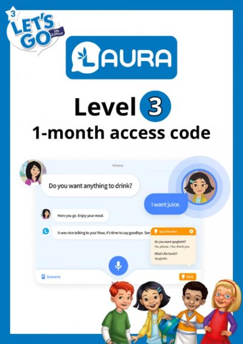 Let's Go with LAURA: Level 3: 1-month access code