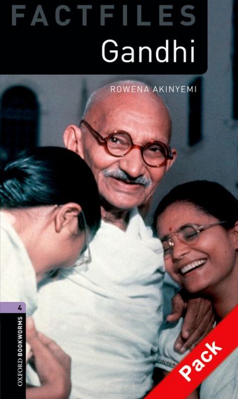 Oxford Bookworms Library Factfiles Level 4: Gandhi: CD Pack