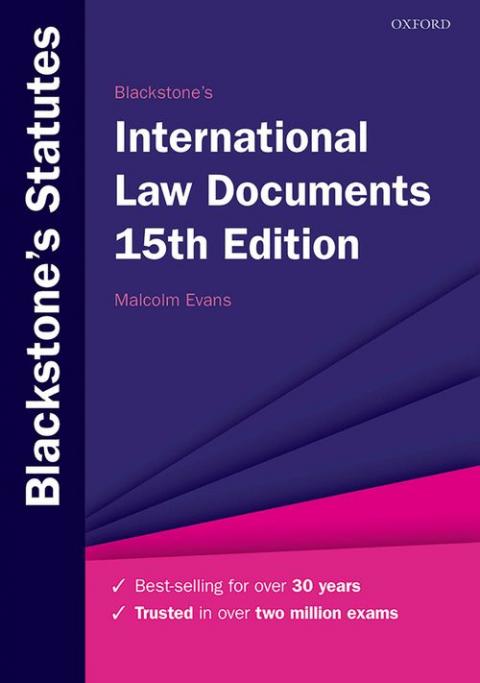 Blackstone's International Law Documents (15th edition)