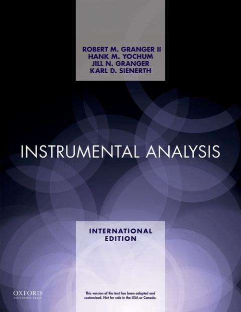 Instrumental Analysis (International Edition)