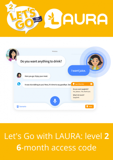 Let's Go with LAURA: Level 2:  6 month access code