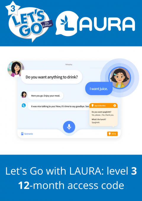 Let's Go with LAURA: Level 3:  12 month access code