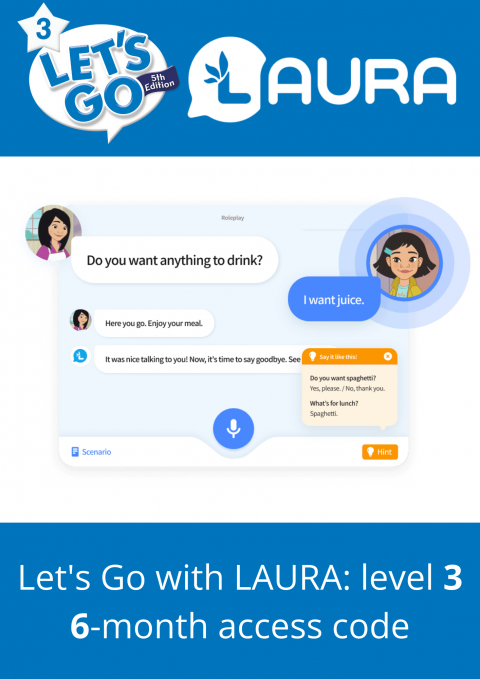 Let's Go with LAURA: Level 3:  6 month access code