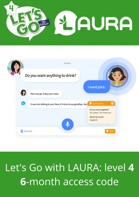 Let's Go with LAURA: Level 4:  6 month access code