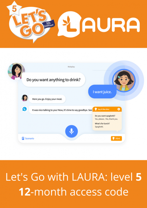 Let's Go with LAURA: Level 5:  12 month access code