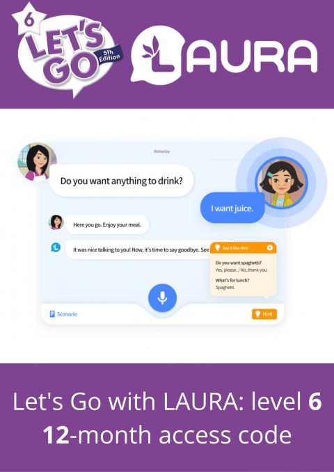 Let's Go with LAURA: Level 6:  12 month access code